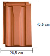 Glineni ravni strešnik Stylist