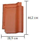 Glineni ravni strešnik Stylist