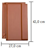 Glineni ravni strešnik Stylist