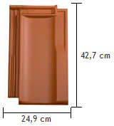 Glineni ravni strešnik Stylist